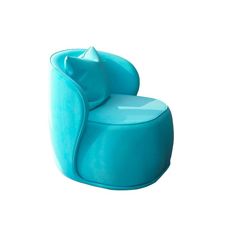 Luxury Velvet Upholstered Armless Chair 31.5