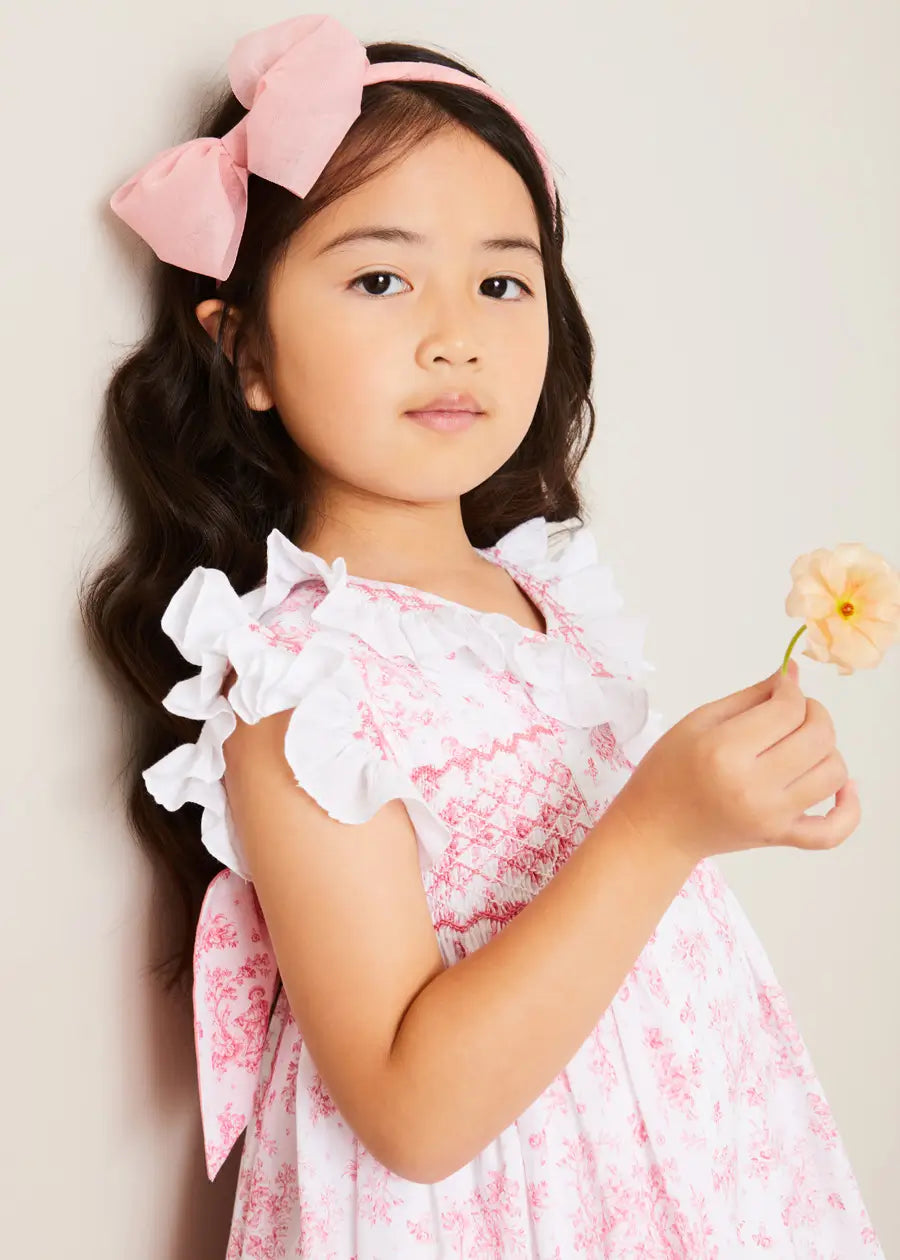 Elegant Dusty Pink Tulle Hair Bow Headband for Women & Girls - Perfect for Weddings, Parties & Special Occasions