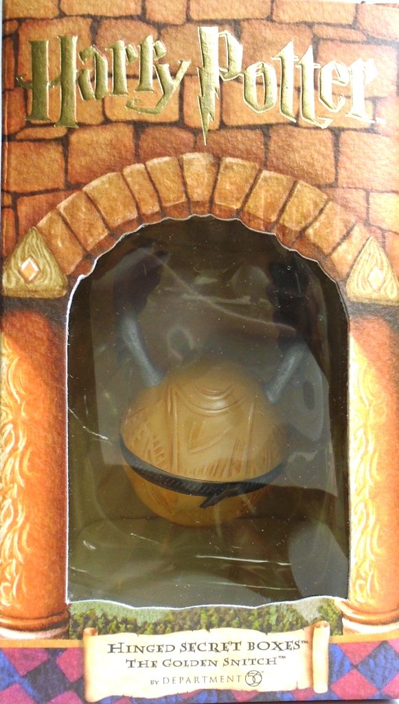 Harry Potter Golden Snitch Hinged Secret Box by Dept 56 - Collectible Trinket Storage for Jewelry, Keepsakes & Small Treasures (Perfect for Harry Potter Fans & Gift Giving)
