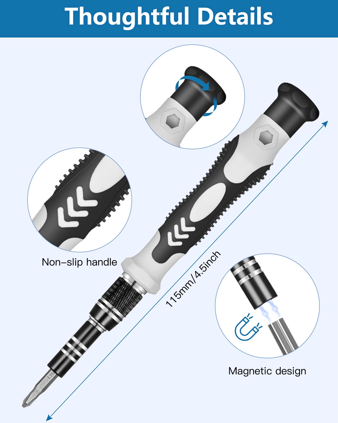 Vastar 42-in-1 Precision Screwdriver Set - Professional Electronics Repair Tool Kit with T5 T6 T7 T8 T9, Triwing Y00, Star P5 Bits - Perfect for Computer, Phone, PS5, Nintendo Switch, Xbox, Laptop, Tablet, Controller & Watch Repair | Ideal for DIY Tech Repairs, Home Maintenance & Gadget Fixing