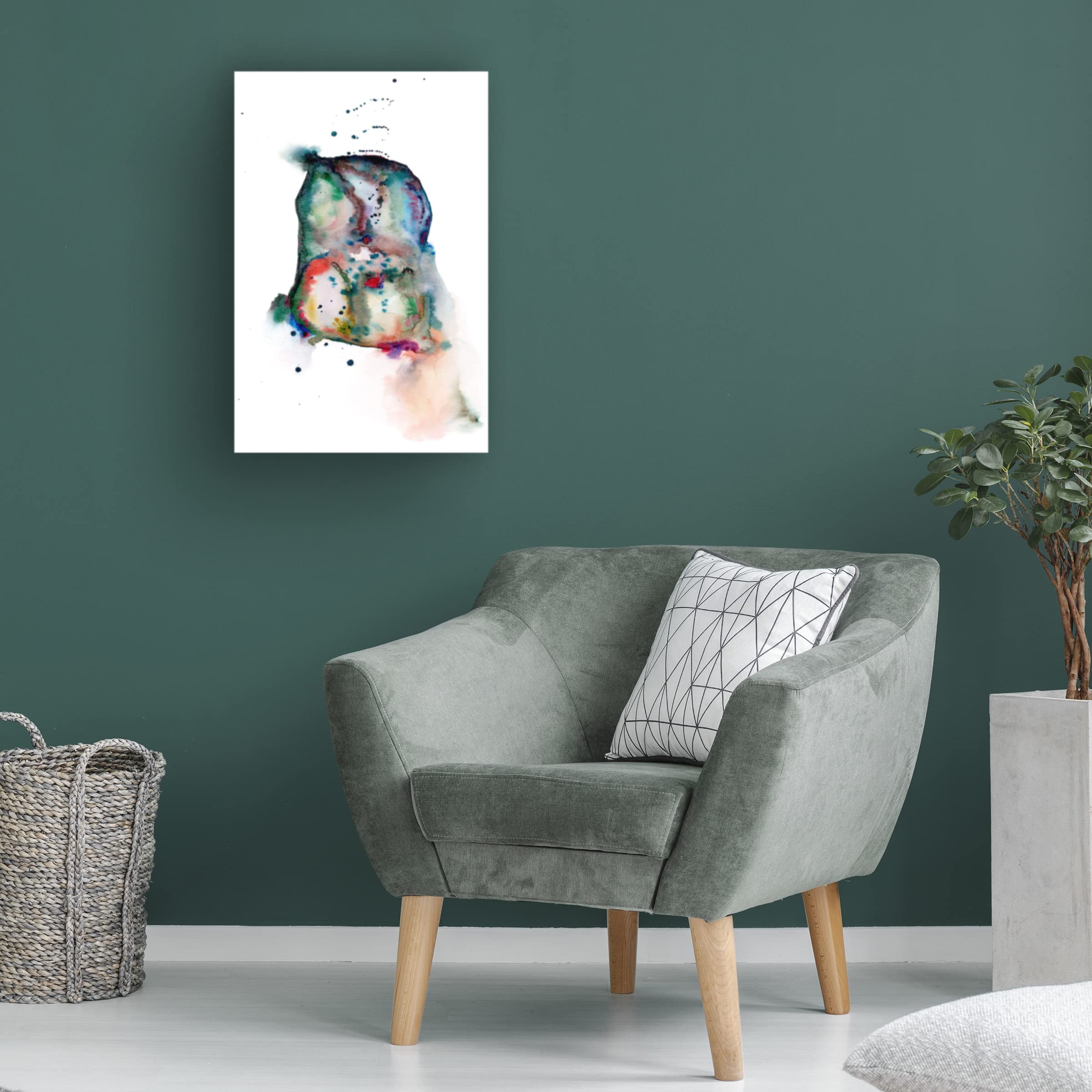 Trademark Fine Art 'Golden Parachute II' Canvas Wall Art by Lily Liama - Modern Abstract Painting for Living Room, Bedroom & Office Decor