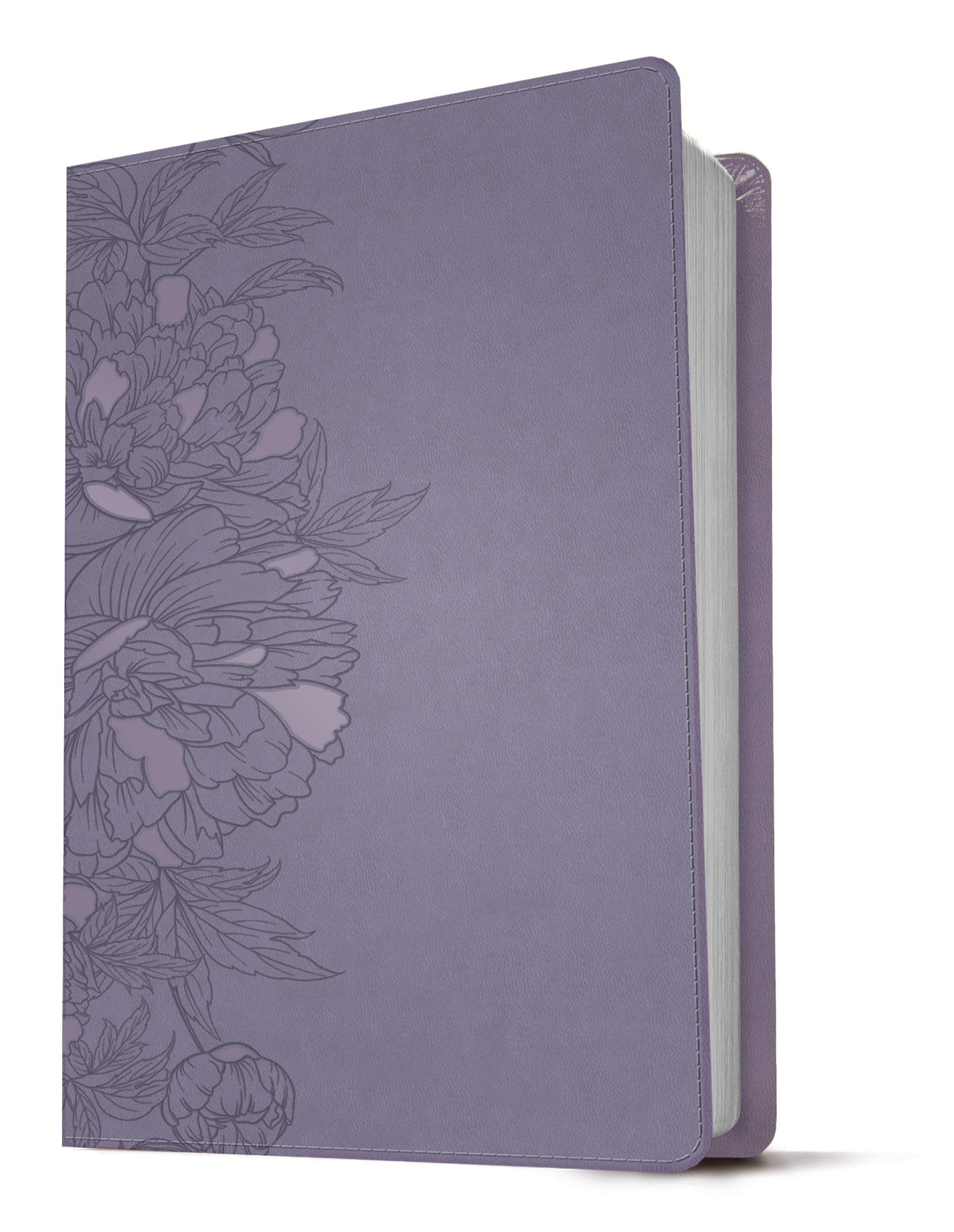 KJV Giant Print Bible - LeatherLike Peony Lavender - Red Letter Edition for Daily Devotion & Worship