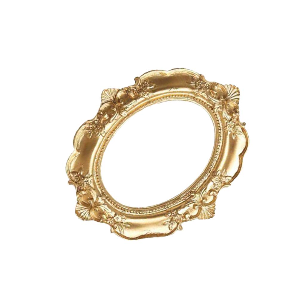 Vintage Oval Picture Frame - Mini Retro Photo Frame for Desktop, Jewelry Display, Art & Keepsakes | Perfect for Home Decor, Office Desk, Wedding Photos & Gift Giving