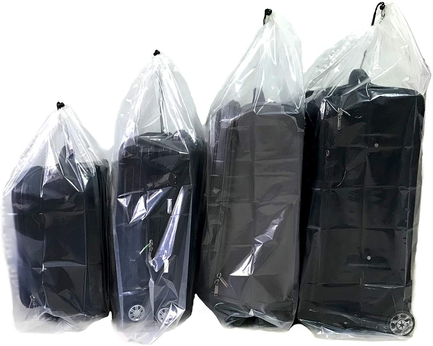 5-Pack Large Plastic Storage Bags with Drawstring for Luggage, Pillows, Rugs & Suitcases - Durable Attic & Travel Storage Solution for Home Organization
