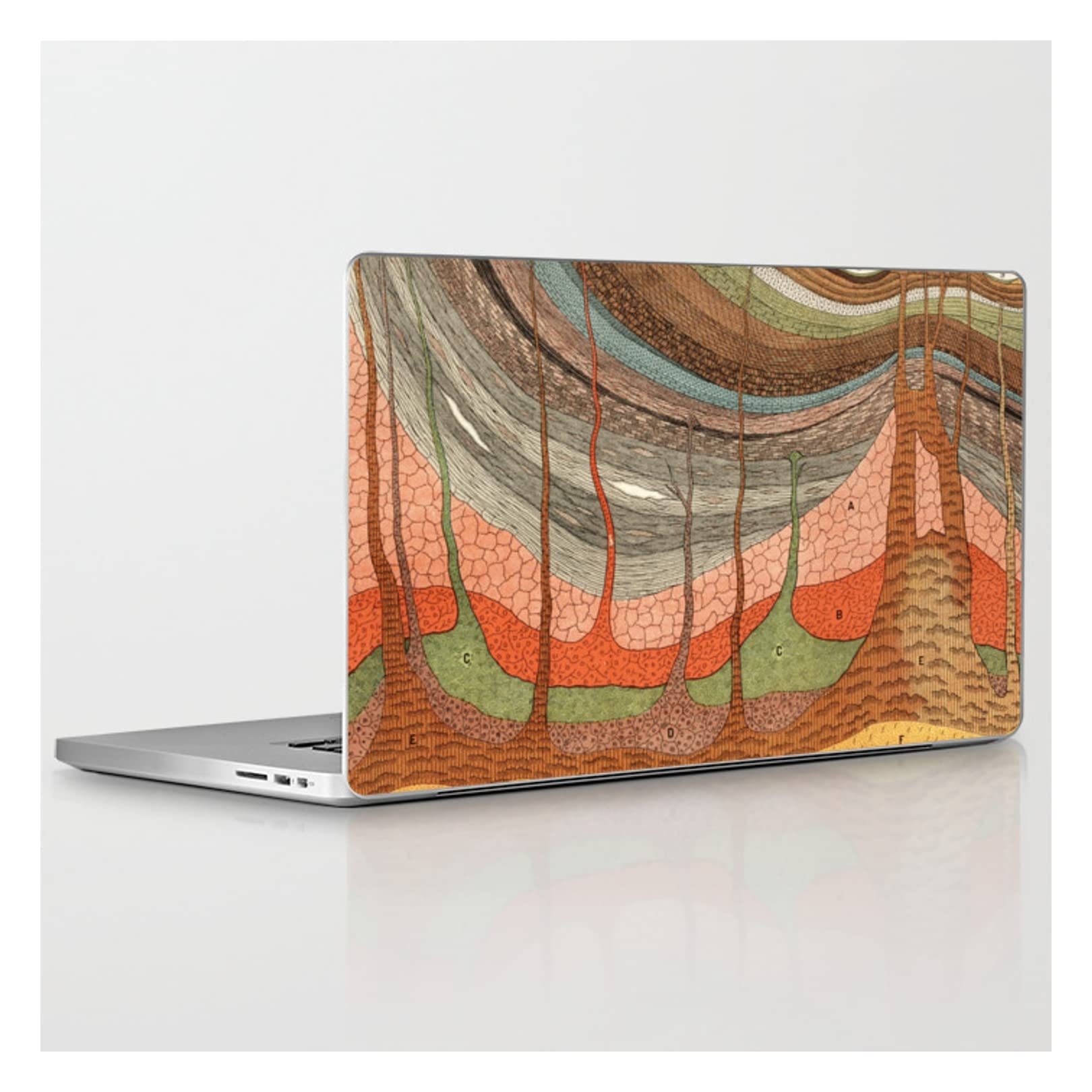 Blue Specs Studio Geology Chart Laptop Skin for 15