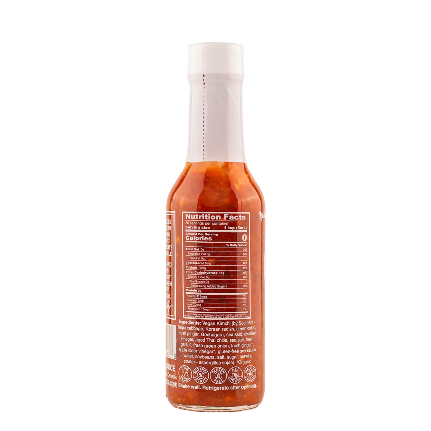 Heatonist Mark's Fermented Kimchi Hot Sauce - Mild Spicy Sauce with Kimchi, Thai Chili & Ginger | All-Natural Ingredients | 5 fl oz Bottle (1-Pack) | Perfect for Tacos, Wings & Asian Dishes