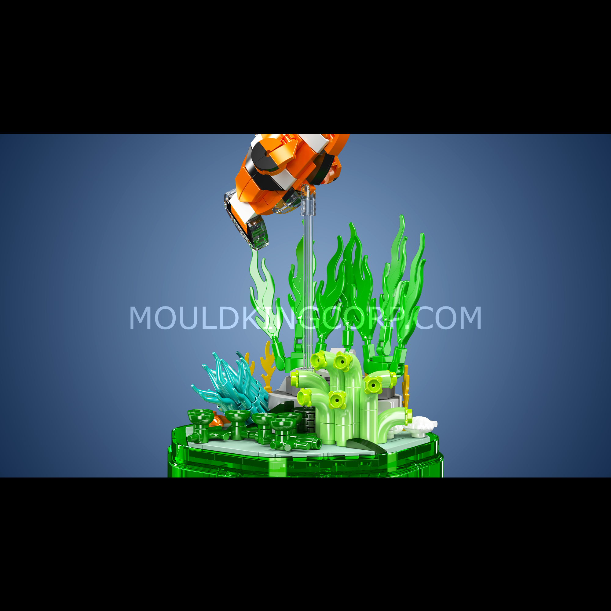 Mould King 10102 Clownfish Music Box Building Set - 426 Piece DIY Model Kit for Adults & Teens | Creative Gift for Birthday, Christmas | Home Decor & Office Desk Display