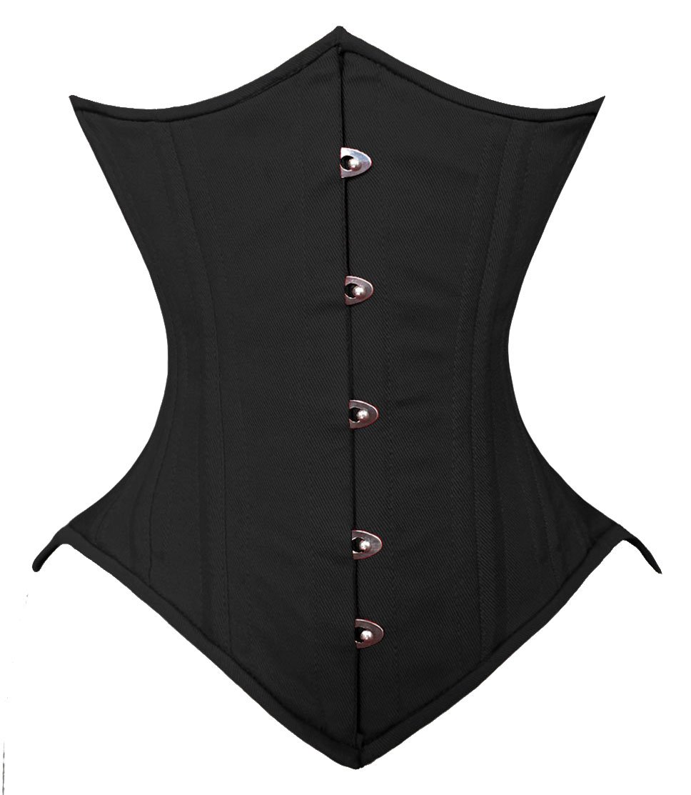 AHINT CO 26 Double Steel Boned Waist Training Cotton Underbust Corset for Women - Shapewear for Hourglass Figure, Tummy Control & Waist Cincher - Perfect for Special Occasions, Cosplay & Everyday Wear