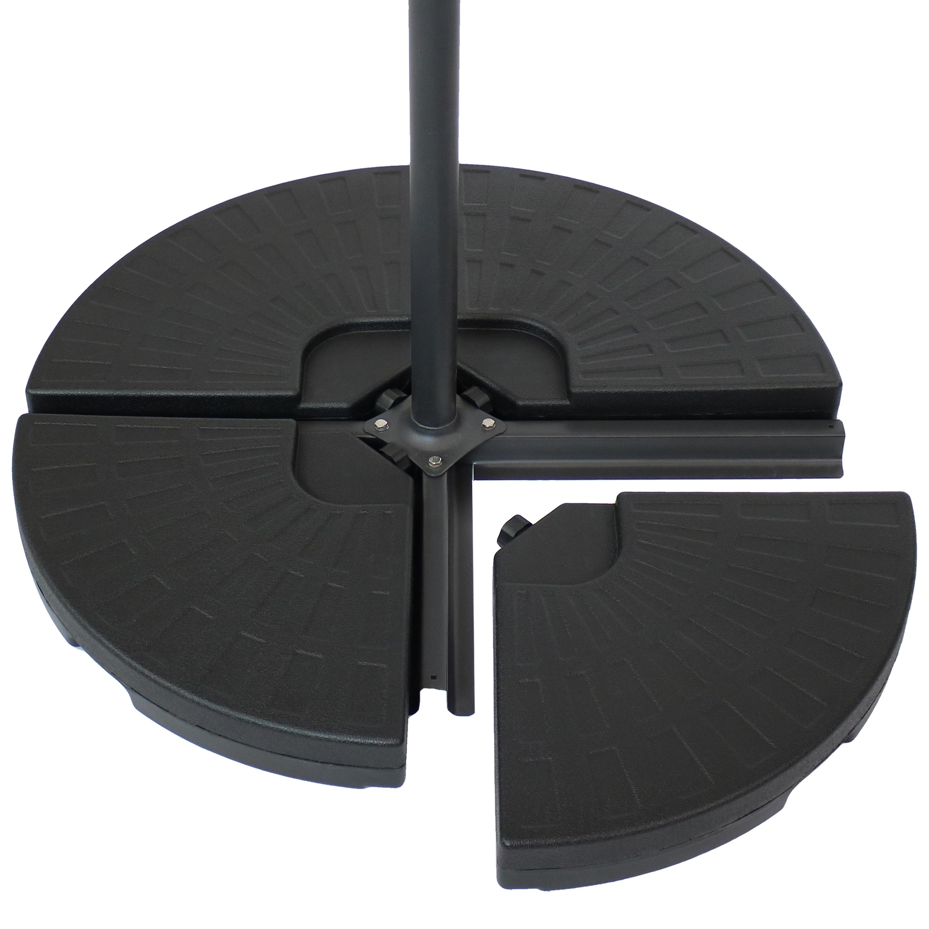 Heavy Duty Cantilever Offset Patio Umbrella Base Weights - Set of 4 for Outdoor Stability - Perfect for Poolside, Backyard, and Patio Use