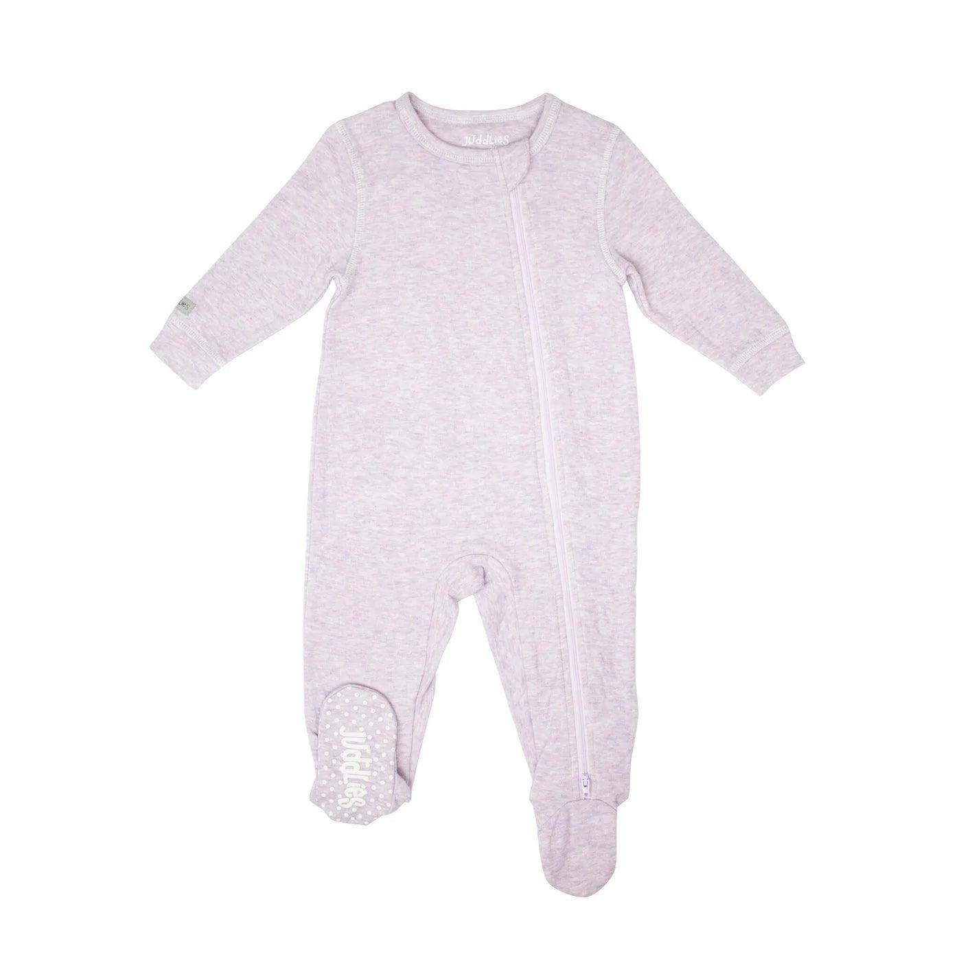 Juddlies Sleeper - Soft Lavender Fleck Baby Sleepwear for Newborns & Infants | Cozy & Comfortable for Nighttime & Naptime