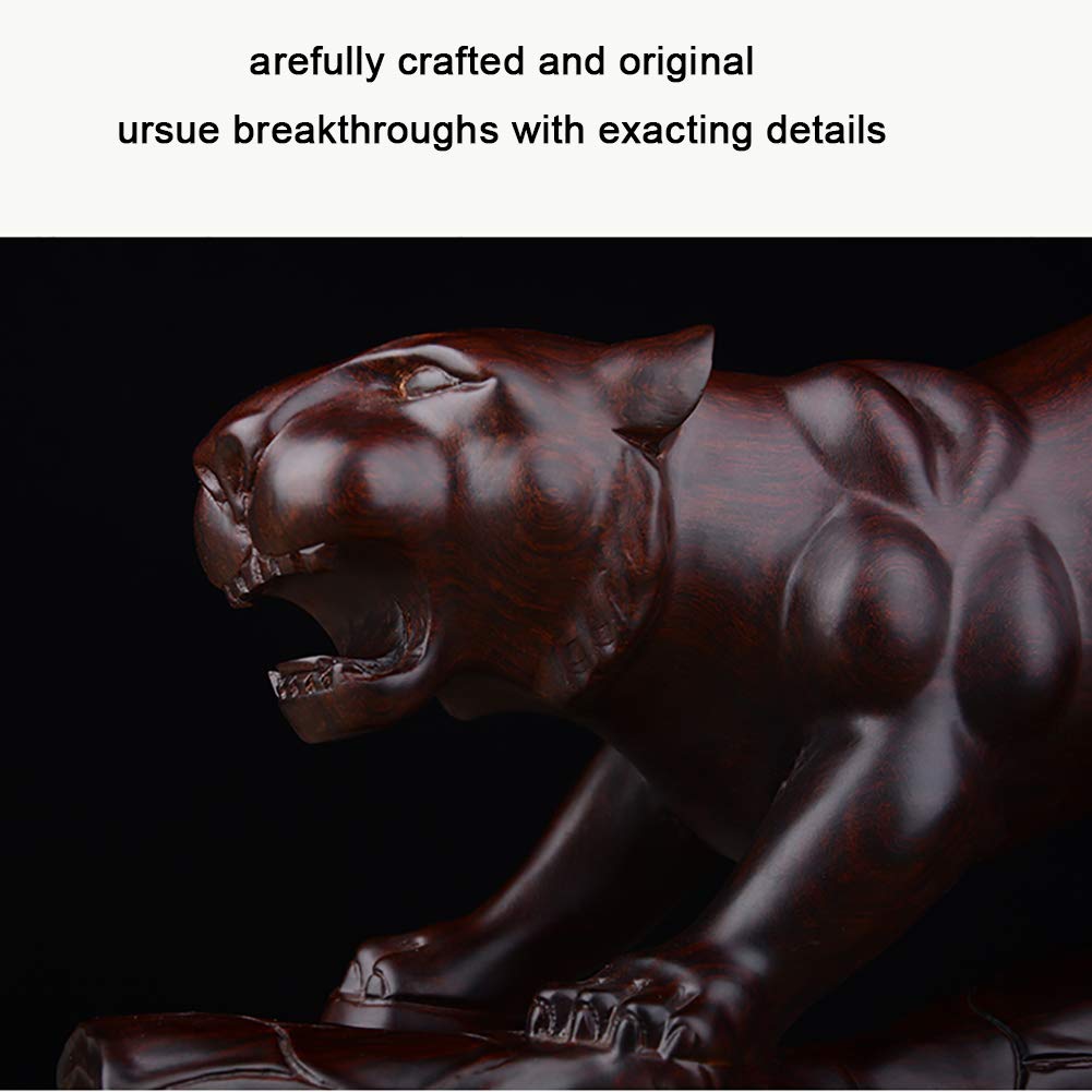 Handcrafted Jaguar Animal Sculpture - Brave & Agile Home Decor for Desktop, Living Room | Unique Wildlife Art for Office & Gift Giving