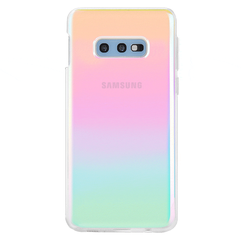 Samsung Galaxy Phone Case with White Opal Design - Slim Protective Cover for Everyday Use, Work, and Travel