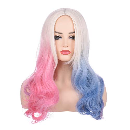 Blonde BLue Pink Ombre