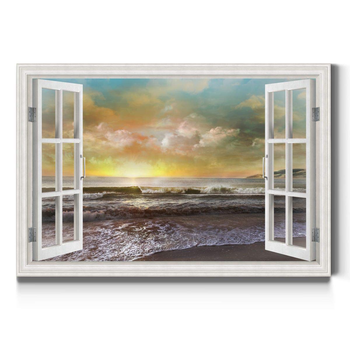 Sunset Beach Dusk Embrace Nature Wall Art Prints - 8