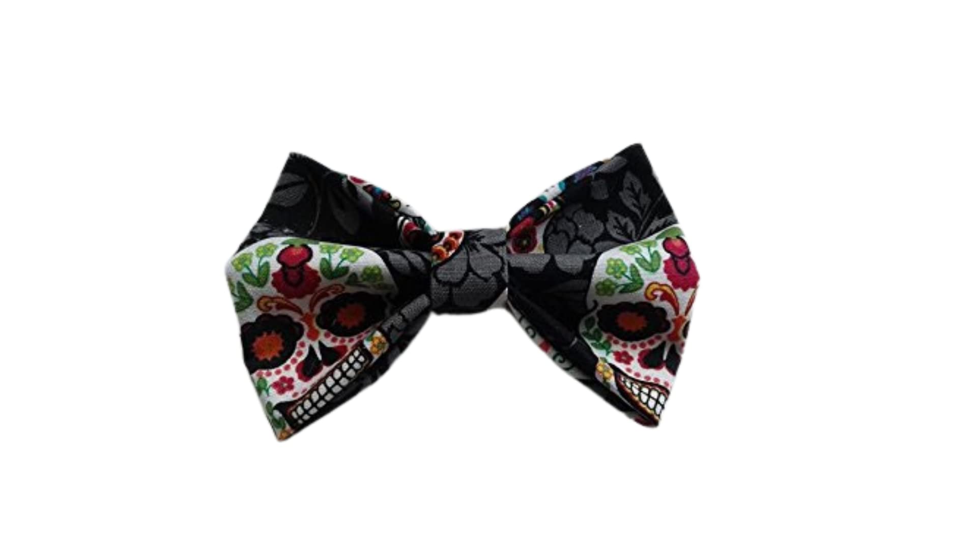 Sugar Skull Hair Bows for Girls - Day of the Dead Hair Accessories for Kids - Perfect for Halloween, Dia de los Muertos, and Costume Parties