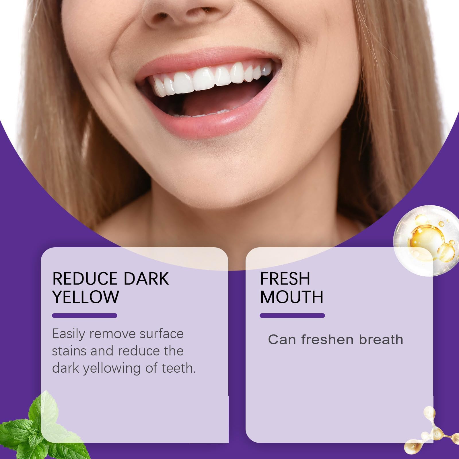 Organic Teeth Mineral Restoration Powder - Natural Whitening & Strengthening Tooth Powder for Sensitive Teeth & Enamel Repair - Ideal for Daily Oral Care & Fresh Breath (1PC)