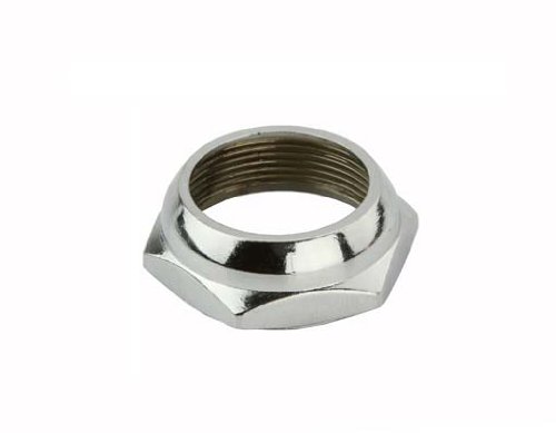 Chrome Headset Lock Nut - High-Quality Bike Stem Lock Nut in Various Sizes for Mountain & Road Bikes | Durable Bicycle Headset Component for Cycling & Repair
