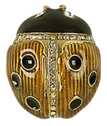 USA Made Ladybug Easter Egg Pin Brooch - ILANET Museum Collection - Perfect for Easter Gifts, Spring Fashion Accessories & Collectible Jewelry