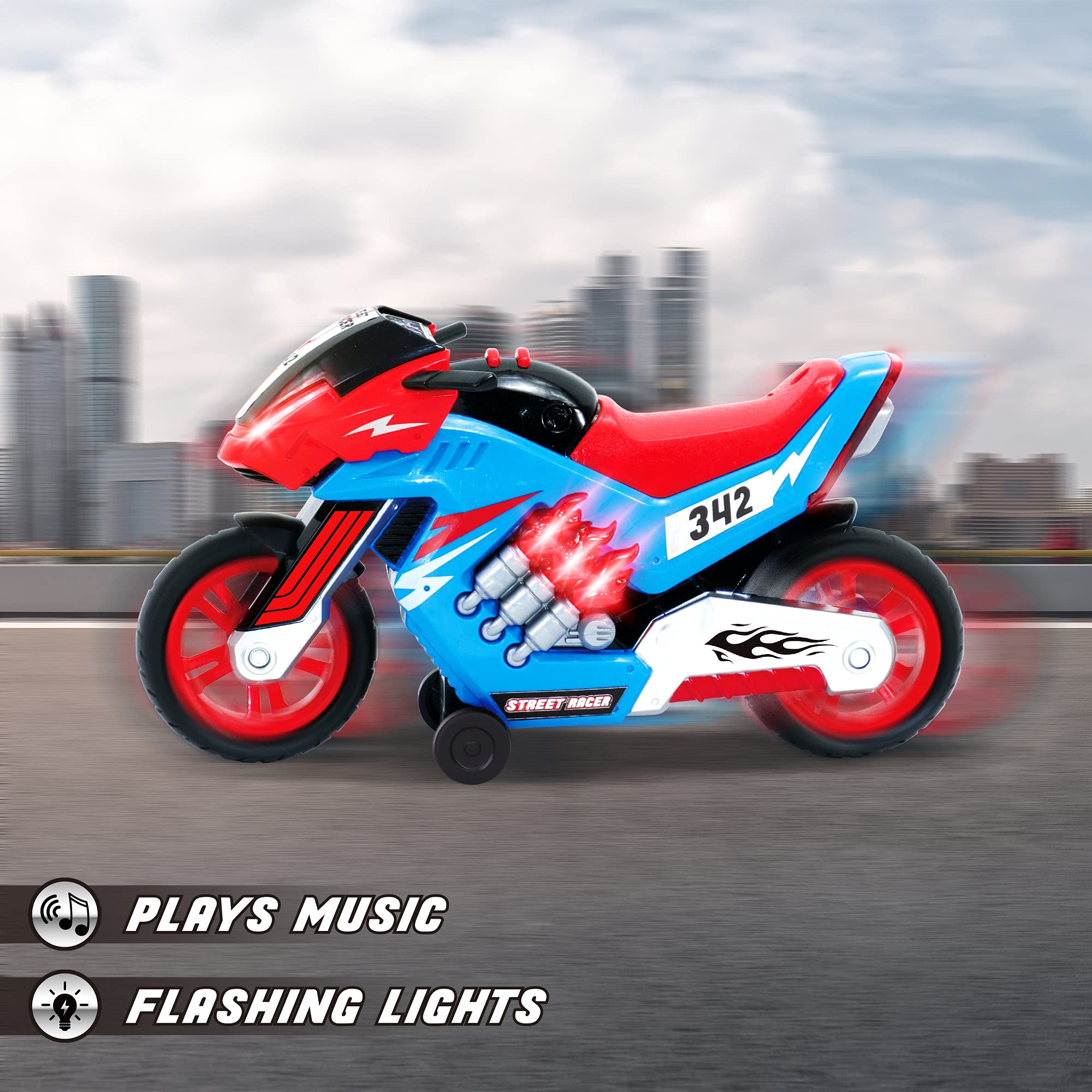 Dazmers Electric Motorcycle Toy for Kids 3+ Years - 10
