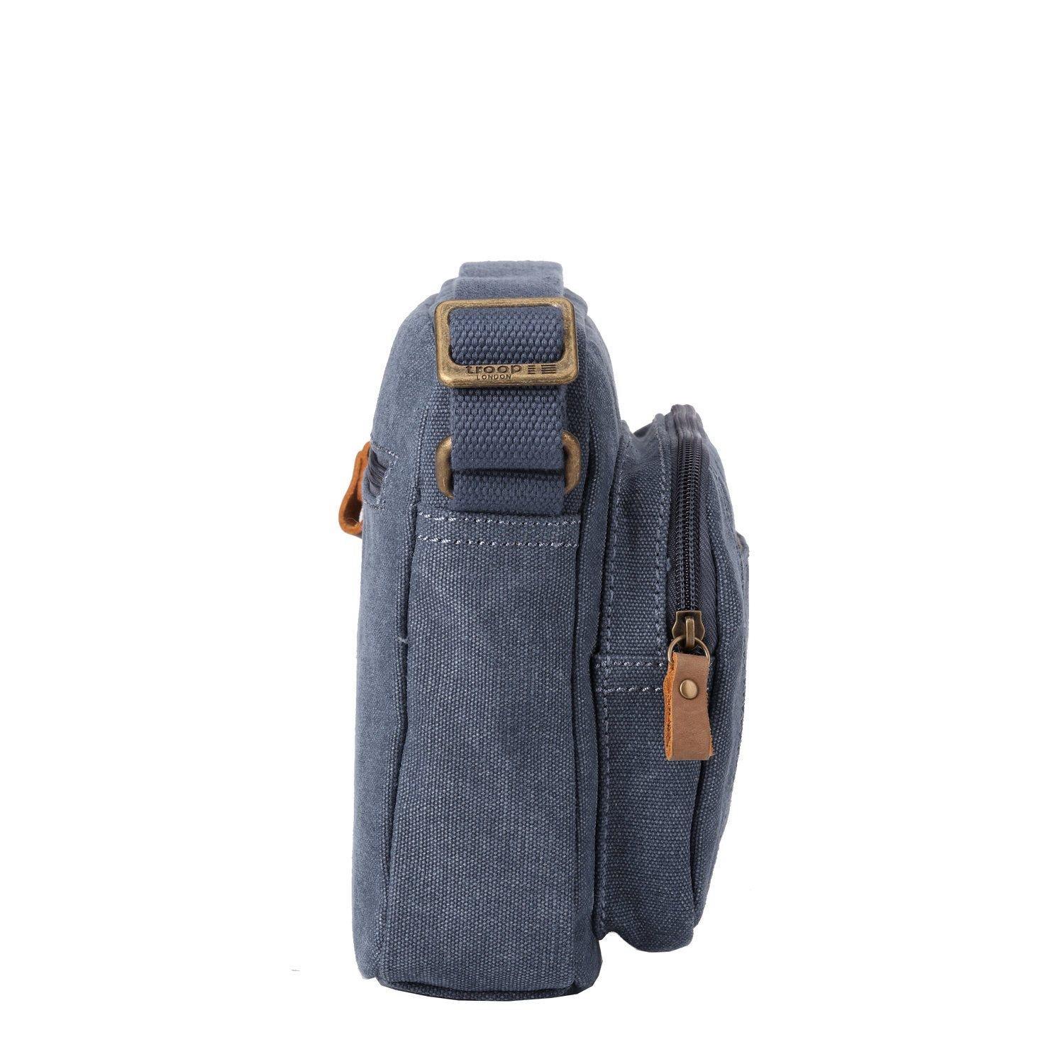 Troop London Classic Canvas Crossbody Bag for Women & Men - Stylish & Durable Shoulder Bag for Travel, Work & Everyday Use