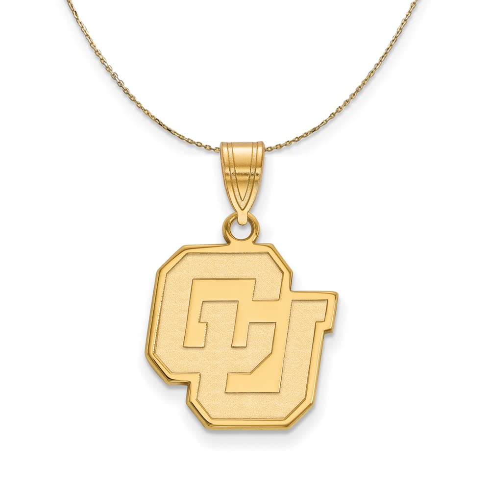 14k Yellow Gold Colorado U Necklace - Perfect for Graduation Gifts