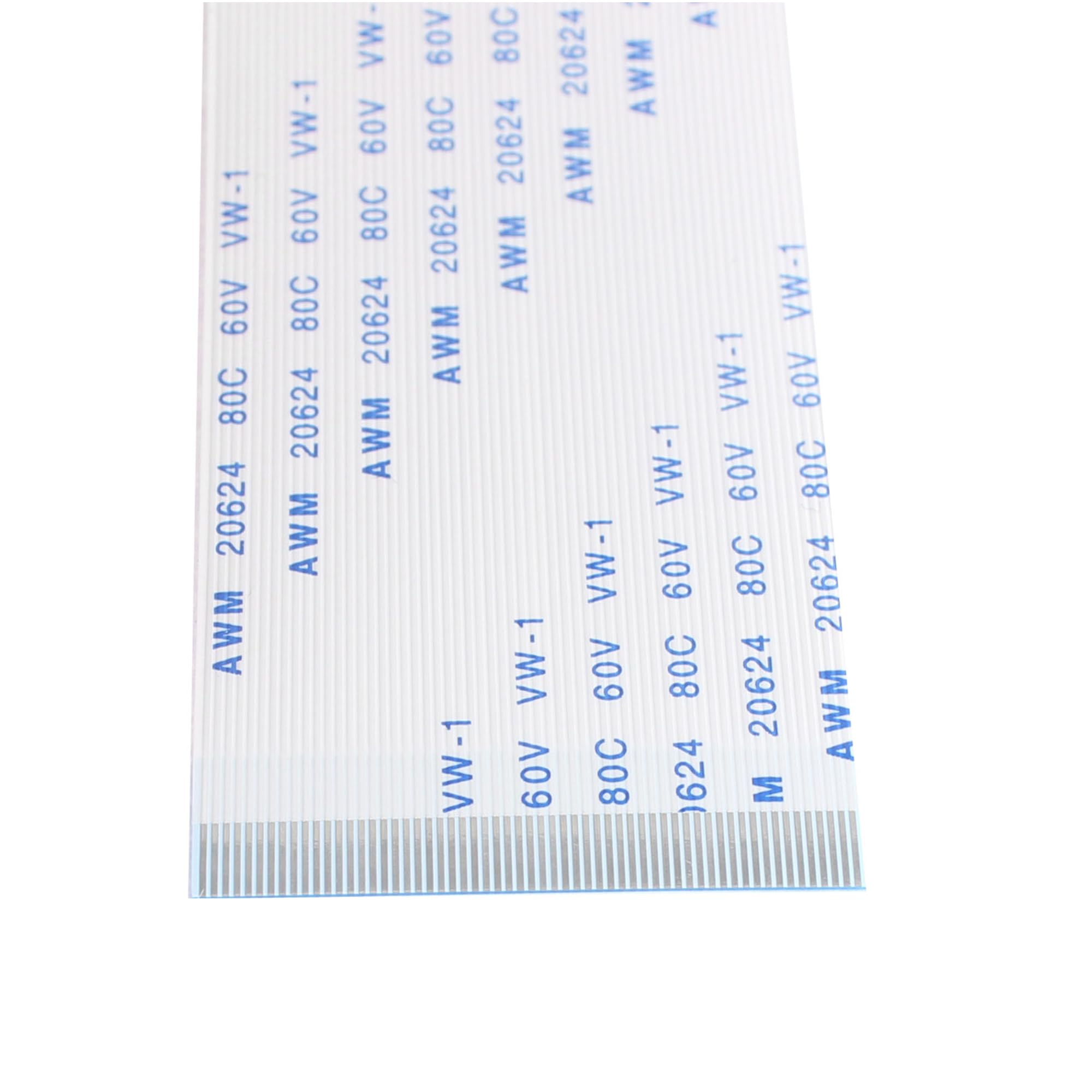 uxcell 10pcs 60 Pin 0.5mm Pitch FFC Flexible Flat Ribbon Cable - 200mm Length for LCD TV, DVD Player, Printer Accessories | High-Quality Flexible Connector for Electronics Repair and DIY Projects