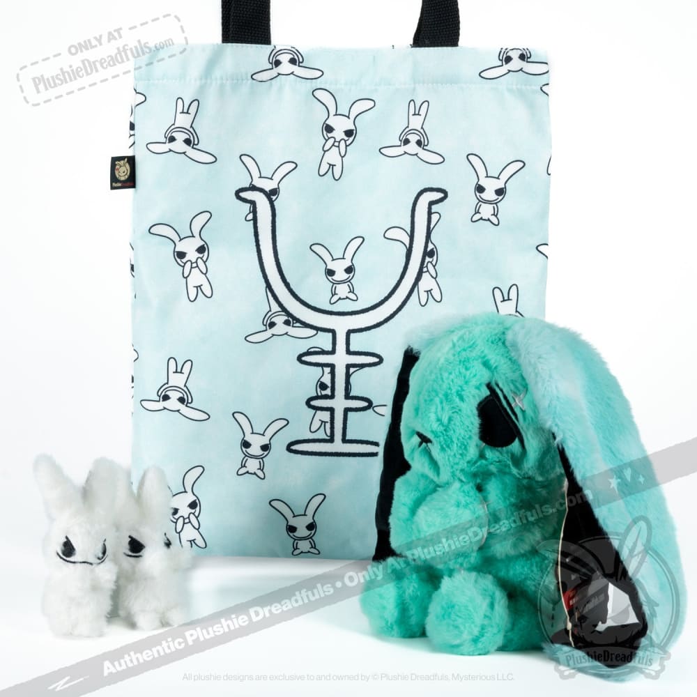 Plushie Dreadfuls Anxiety Rabbit Stuffed Animal - Teal Limited Edition Soft Plush Toy for Stress Relief & Emotional Support | Perfect Gift for Anxiety Sufferers, Therapy Comfort & Bedroom Decor