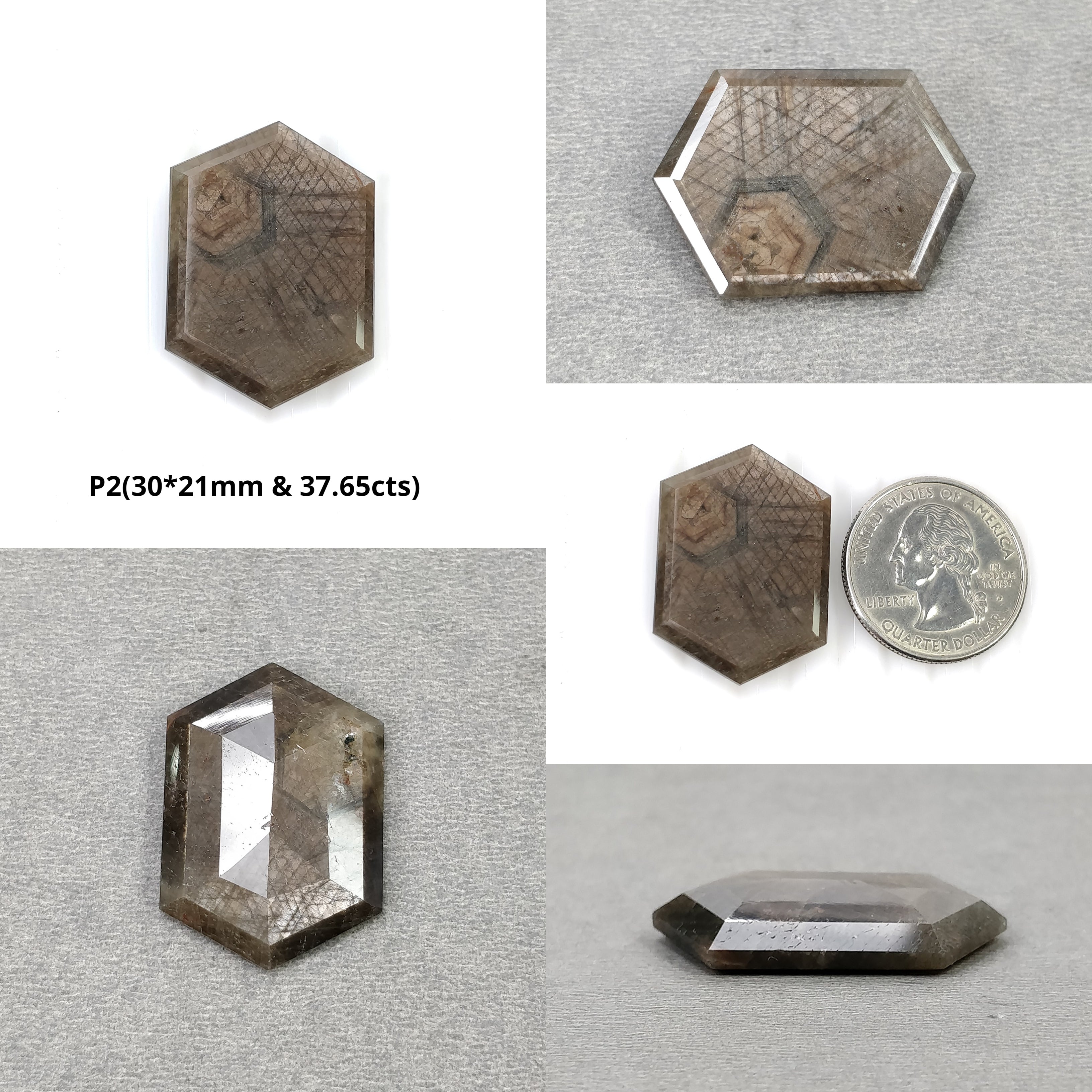 Natural Untreated Golden Brown Chocolate Sapphire Gemstone - Hexagon Cut 1pc for Jewelry Making, Engagement Rings & Unique Gift Ideas