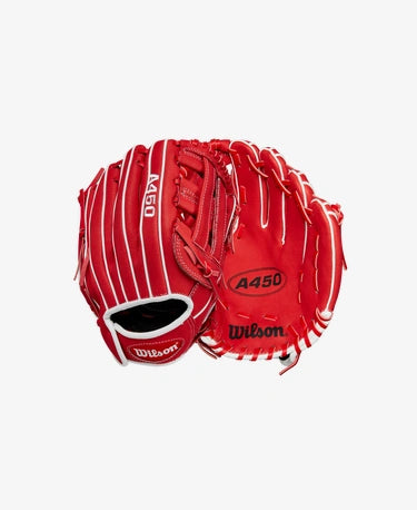 Wilson A450 11-Inch Youth Baseball Glove - Perfect for Little League Practice & Games | Left/Right Hand Options | Premium Leather for Young Players