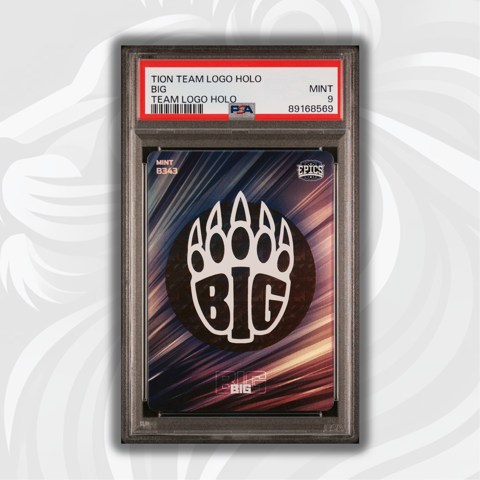 PSA 9 Graded 2021 Epics Cologne Edition Team Logo Holo Card #B343 - Perfect for Sports Collectors & Trading Card Investors