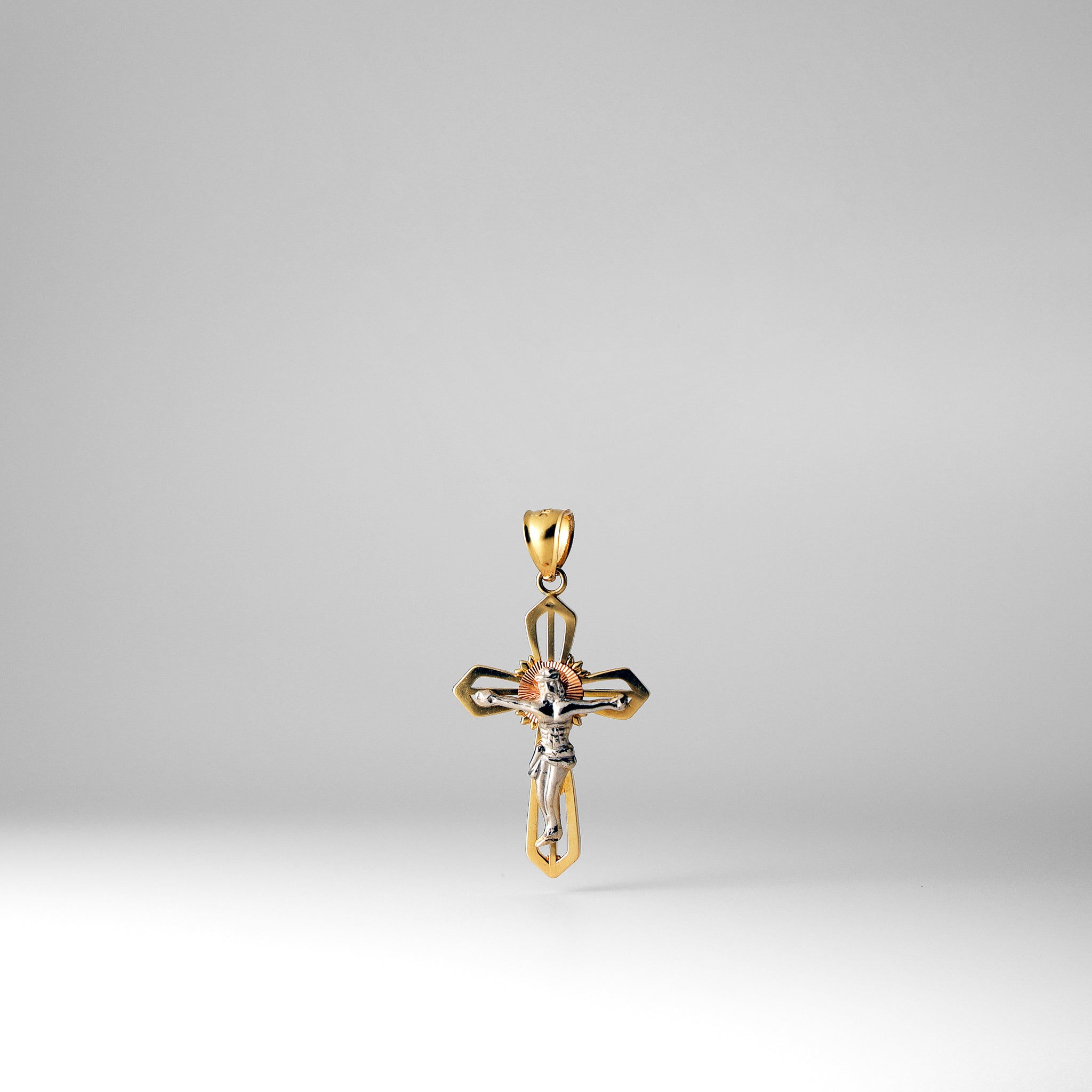 Solid Gold Jesus Crucifix Cross Pendant - Model 26 | Religious Jewelry for Men & Women | Perfect for Church, Weddings & Daily Faith Wear