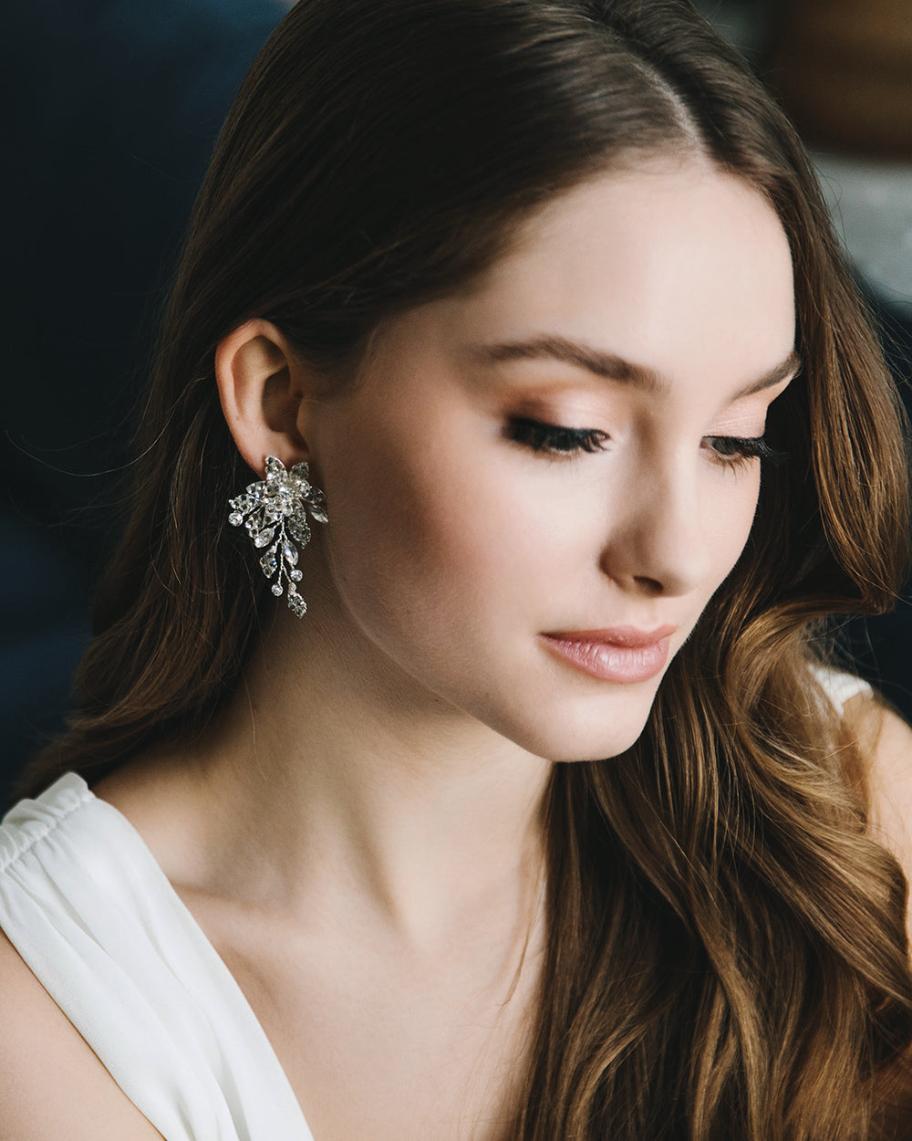 Marlena Crystal Stud Earrings for Women - Elegant & Sparkling Jewelry Gift for Wedding, Party & Everyday Wear