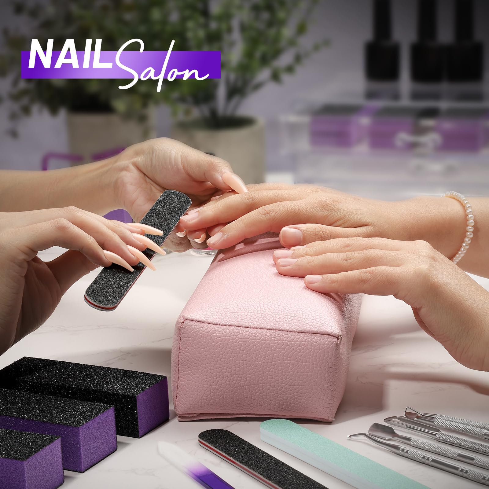 Premium Nail Care Kit - 12-Piece Manicure & Pedicure Set with Nail Files, Buffers, Cuticle Tools & Nippers - Professional Salon Quality Nail Grooming Tools for Home & Travel - Perfect for DIY Nail Care, Spa Days & Gift Giving
