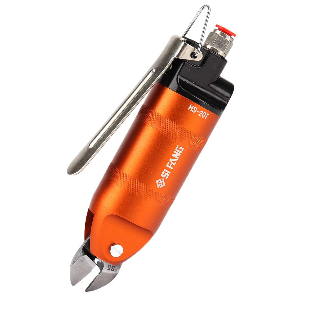 SI FANG Air Pneumatic Nipper - 1.6-2.6mm Wire Shear for Cutting Plastic, Iron, Copper & Stainless Steel Wires | Heavy Duty Pneumatic Diagonal Cutting Pliers for Metalworking, Electrical Work & Industrial Applications