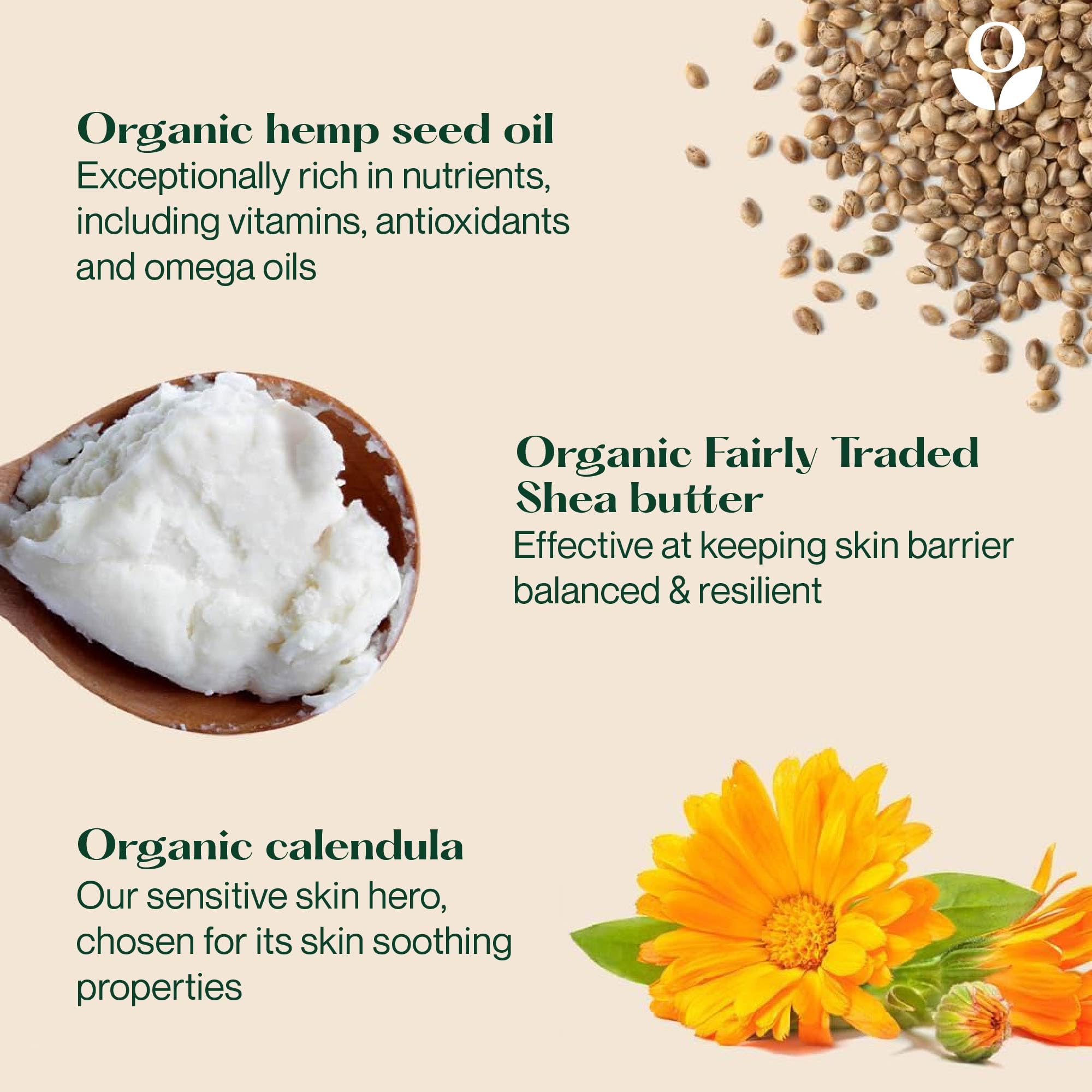 Balmonds Daily Moisturizing Cream - 10.5oz (300ml) - 99% Natural Face & Body Moisturizer - Fragrance-Free, Vegan, for All Skin Types - Hydrating Dry Skin, Eczema & Sensitive Skin Care - Perfect for Daily Use & Night Routine