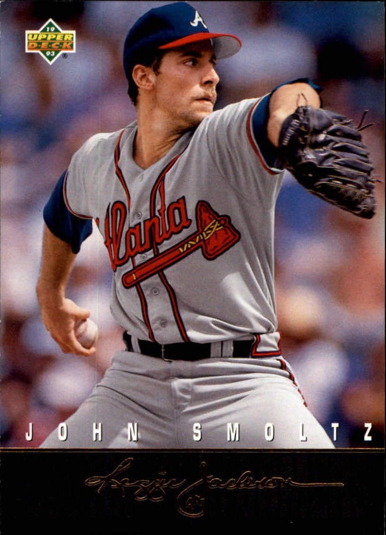 1993 Upper Deck Clutch Performers Baseball Card #R19 John Smoltz - Rare Collectible Sports Memorabilia for Baseball Fans & Card Collectors - Perfect for Display, Trading, and Investment
