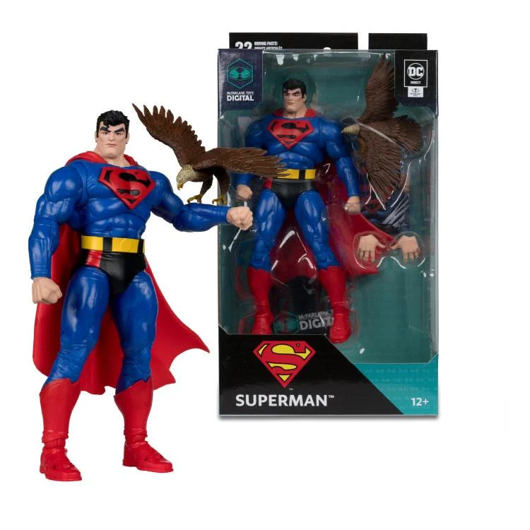 Superman 7 Action Figure with Digital Code - Our Worlds at War Collectible Toy for DC Comics Fans | Perfect for Display, Gifts, and Play