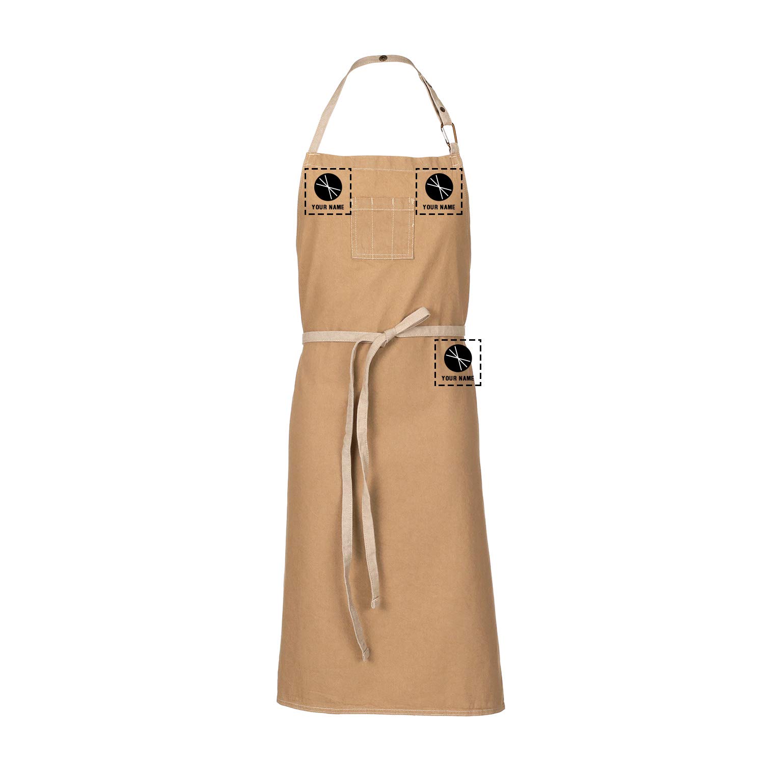 Chef Works Custom Unisex Austin Chef Bib Apron - Professional Kitchen Apron for Cooking, Baking & BBQ - Ideal for Chefs, Home Cooks & Restaurant Staff