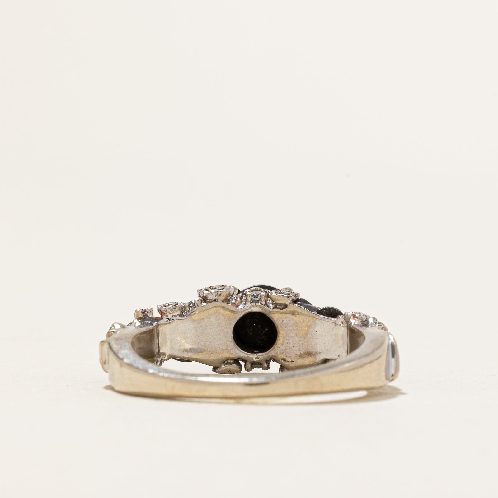 Black Diamond & Amethyst Skull Ring - 0.74ctw Gemstone Jewelry, 0.01ctw Diamond Accents, Size 1.75 - Gothic Punk Fashion Accessory for Men & Women | Perfect for Halloween, Rock Concerts & Edgy Style