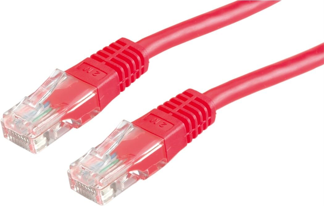 Premium Cat.6 UTP Patch Cable 10m (33ft) - Red Ethernet Network Cable for High-Speed Internet, Gaming, and Office Networking - Durable RJ45 Cable for Routers, Modems, and Switches