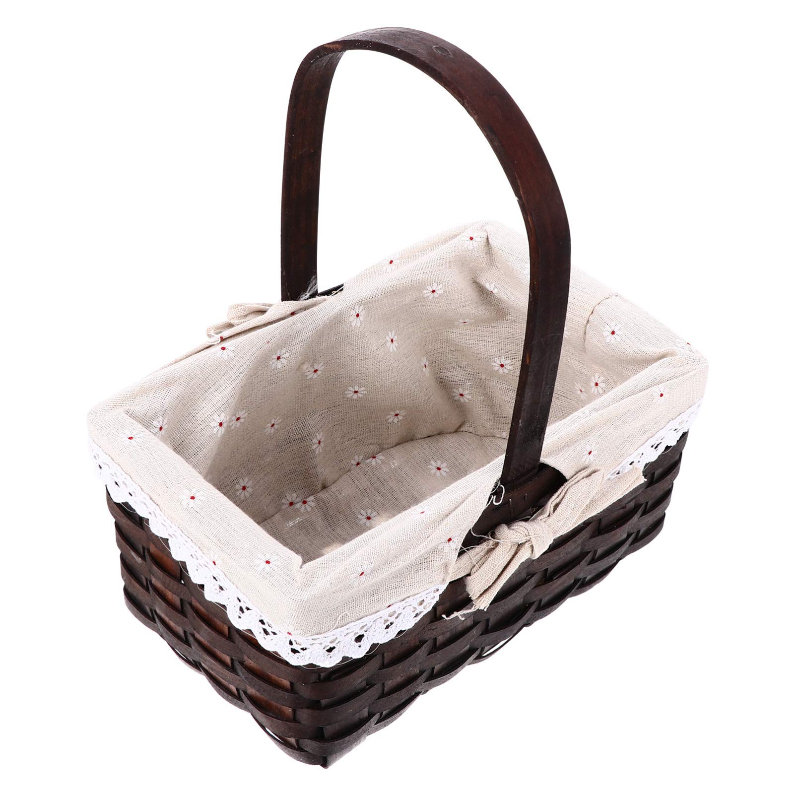 VICASKY Rattan Storage Basket - Easter Egg Basket, Rustic Flower Basket, Wicker Baskets for Home Decor, Picnic, Organizing & Handheld Use - Perfect for Living Room, Bedroom, Bathroom & Outdoor Gatherings