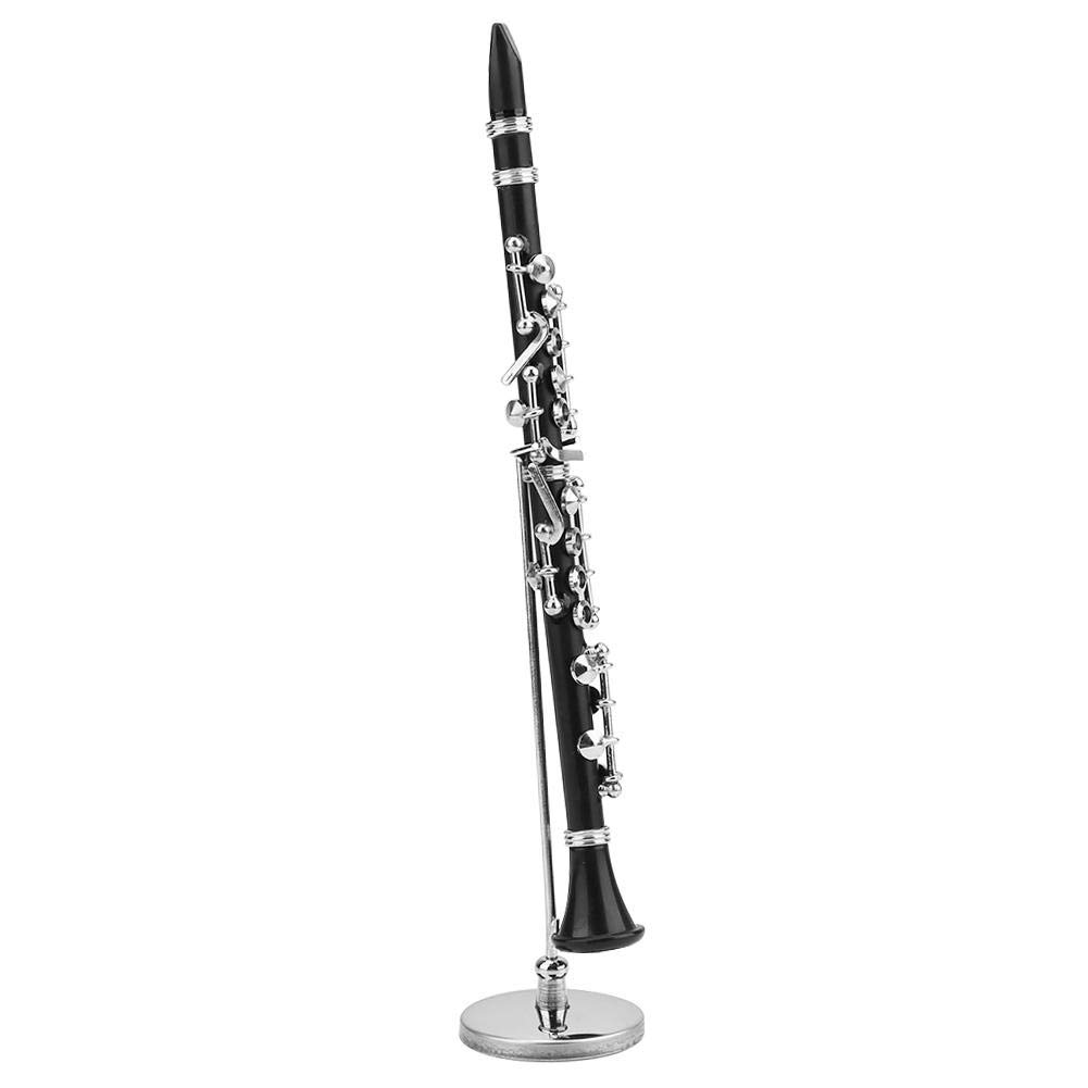 Mini Clarinet Model Kit - Musical Instrument Collectible for Music Lovers | Perfect Desk Decor & Gift for Musicians | Great for Home Office, Studio Decor & Music Classroom Accessories