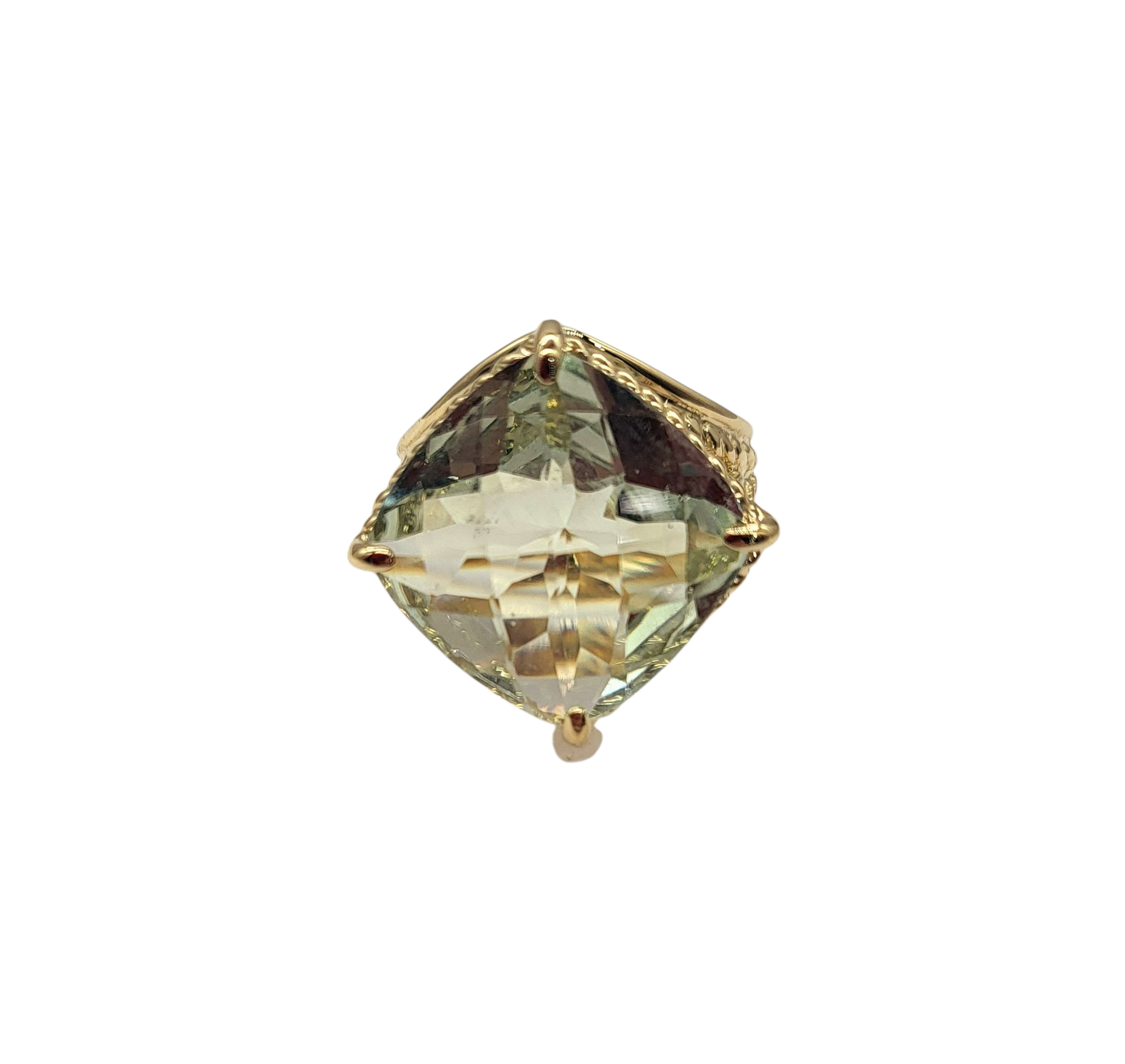 Elegant Mint Green Quartz Cocktail Ring for Women - Vintage Style Statement Jewelry for Parties, Weddings & Special Occasions