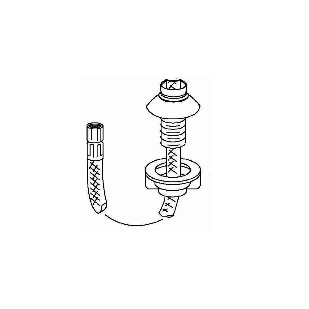 Stainless Steel Kitchen Hose Guide with Satin Finish - Perfect for Sink, Dishwasher & Refrigerator Water Line Installation