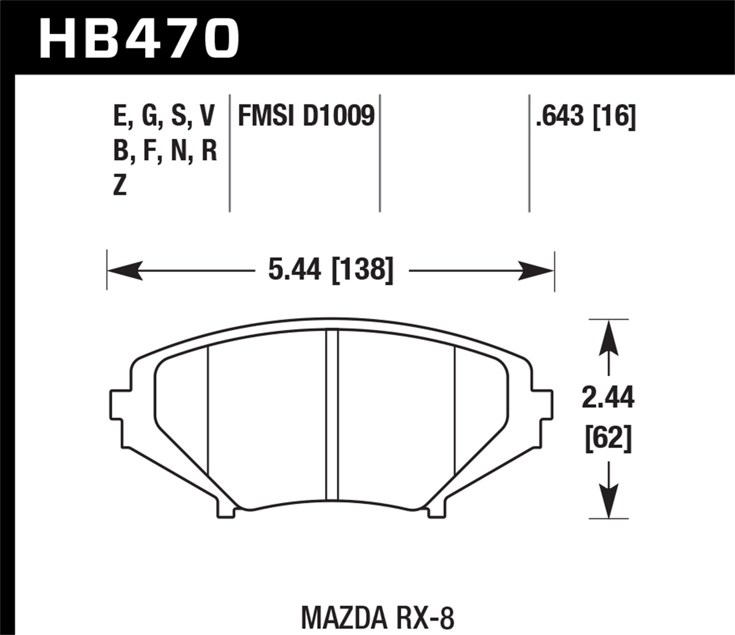 HB470B.643 HPS 5.0 High Performance Street Brake Pads - Premium Ceramic Brake Pads for Smooth & Quiet Stopping - Perfect for Daily Commuting & City Driving