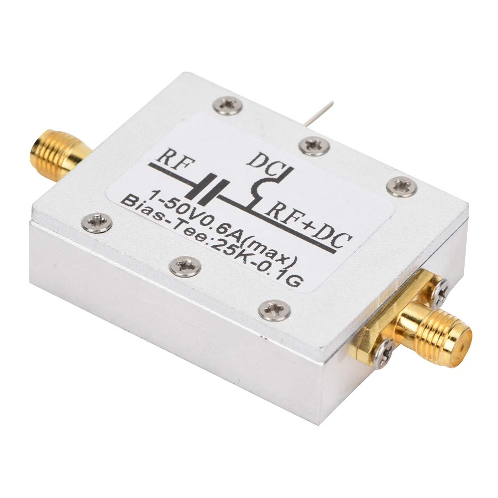 Ciglow 25K-100MHz RF Broadband Bias Tee - Coaxial Feed RF Microwave Bias for Ham Radio, Signal Amplifiers & Test Equipment | Perfect for Radio Enthusiasts & Lab Testing