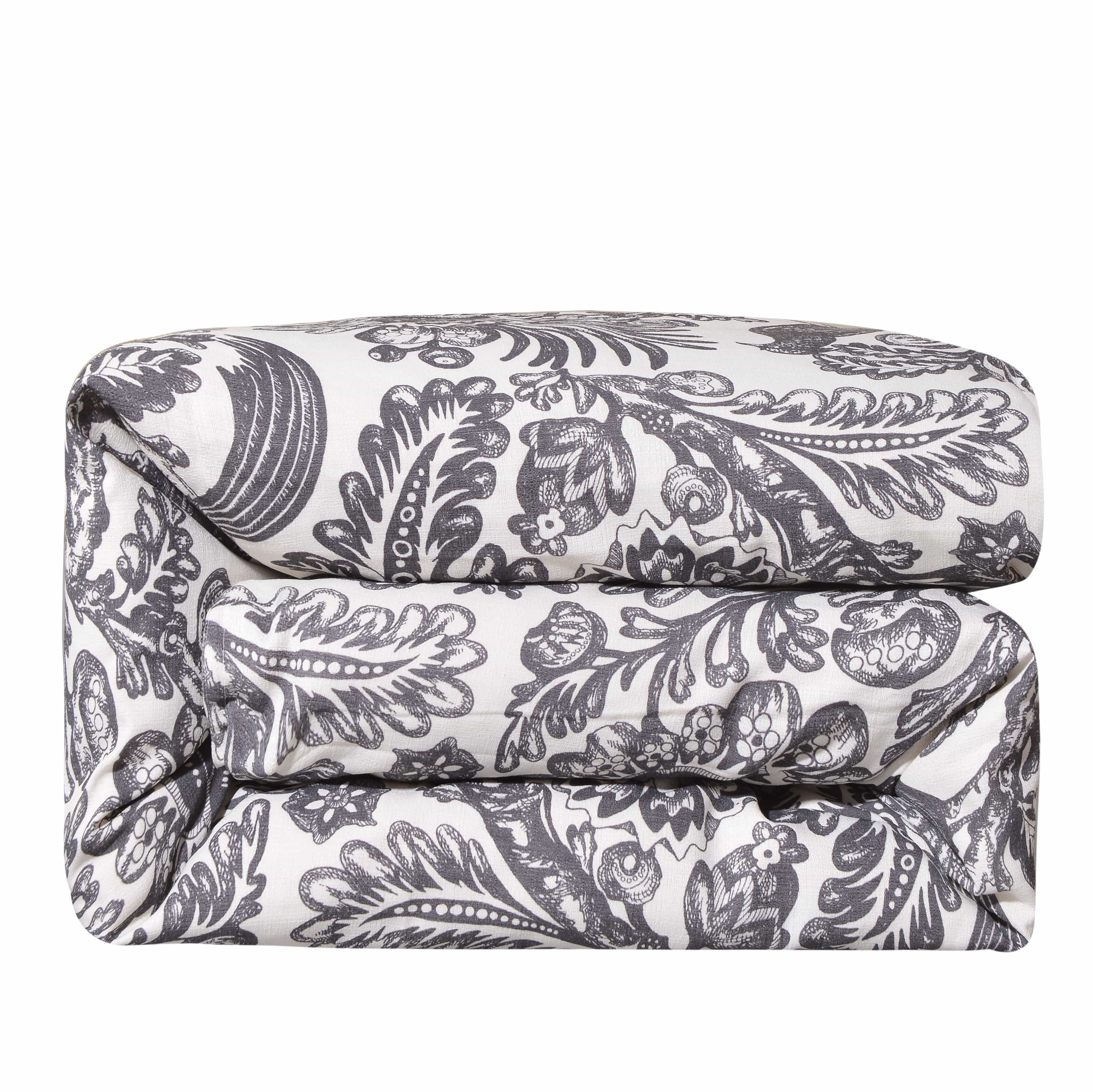Augusta Toile Duvet Cover Set | French Country Floral Bedding | Queen/King Size | Perfect for Master Bedroom & Guest Room Decor