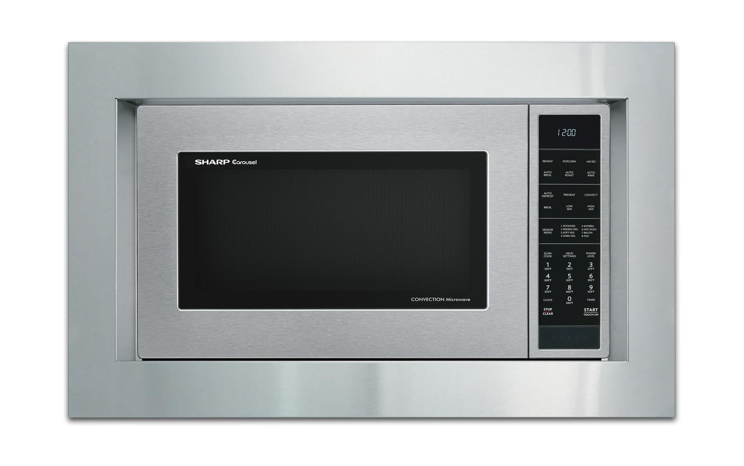 Sharp RK94S27F 27-Inch Built-In Microwave Oven Trim Kit - Stainless Steel | Perfect for Modern Kitchen Remodel & Seamless Appliance Integration