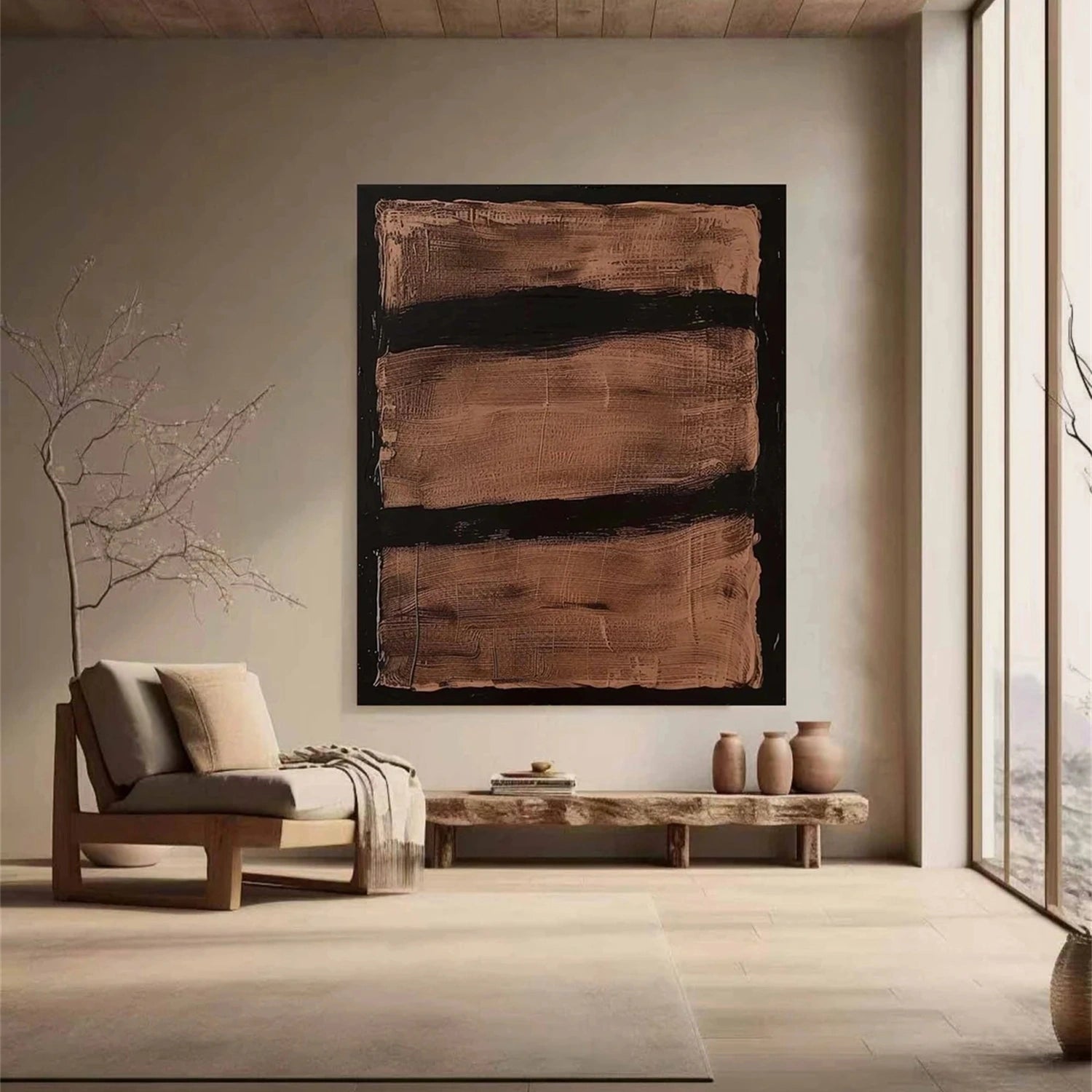 Abstract Painting #AB 269 - Modern Wall Art for Living Room, Bedroom & Office Decor | Large Canvas Artwork for Home & Commercial Spaces