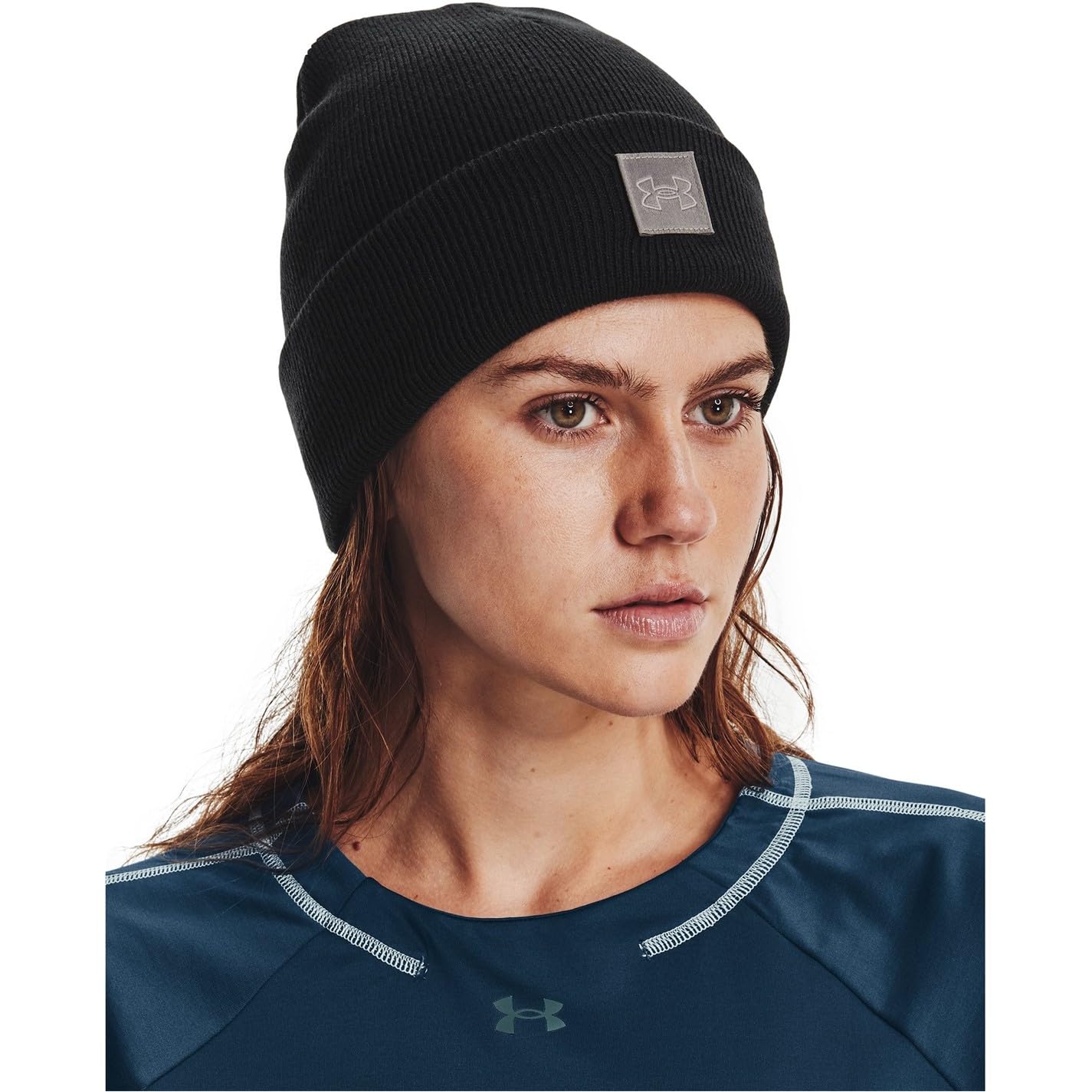 Under Armour Women's UA Halftime Cuff Beanie - Warm Winter Hat for Running, Skiing & Outdoor Activities | Fleece-Lined Cold Weather Beanie for Women